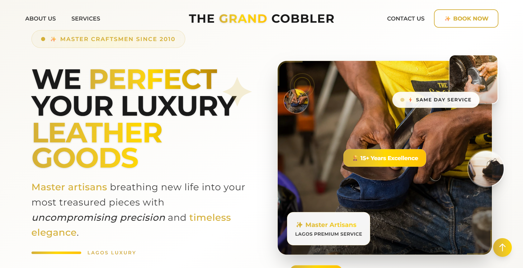 The Grand Cobbler shoe repair service